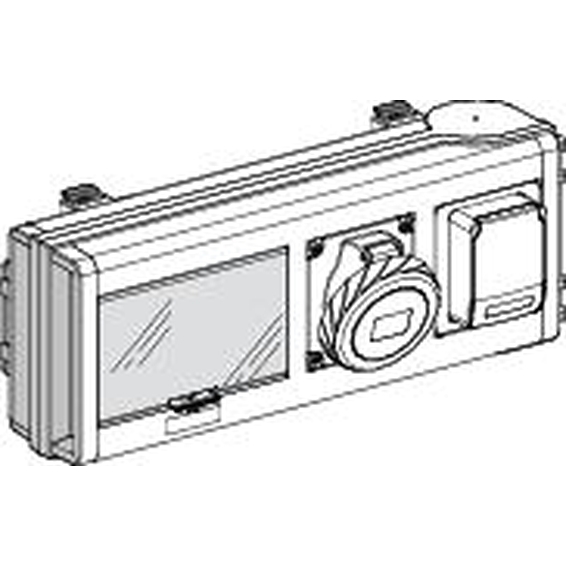 KNB32CP15D Schneider Electric ОТВОДНОЙ БЛОК 32А С 1 СИЛОВОЙ РОЗ.