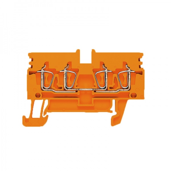 1316890000 WEIDMULLER Проходная клеммная колодка, Пружинное соединение, 2.5 mm², 800 V, 24 A, Количество соединений: 4