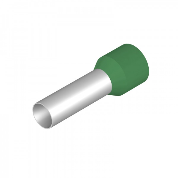 0566000000 WEIDMULLER Кабельный наконечник, изолированный, 16 mm², Длина зачистки изоляции: 21 mm, зеленый