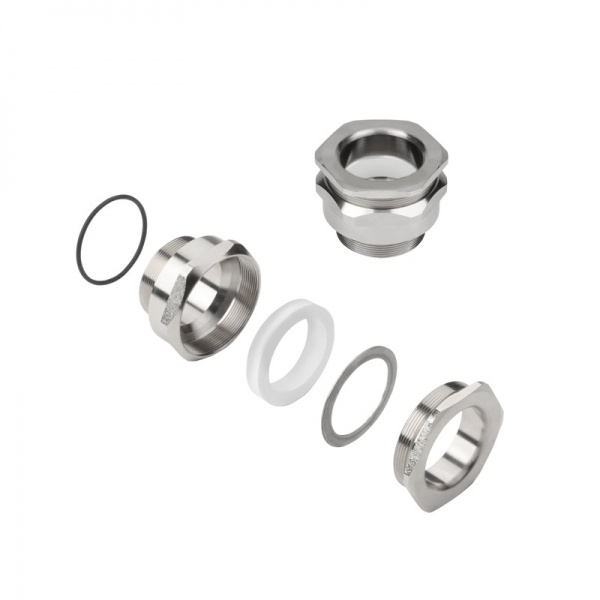 0930501222 WEIDMULLER Кабельный ввод с взрывозащитой (металл), M 20, 16 mm, OD min. 9.6 - OD max. 14 mm, IP66, IP68 — 2,5 бара, Латунь никелированная