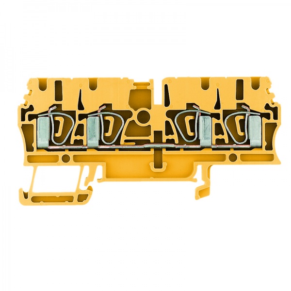 1683430000 WEIDMULLER Проходная клеммная колодка, Пружинное соединение, 2.5 mm², 800 V, 24 A, Количество соединений: 4