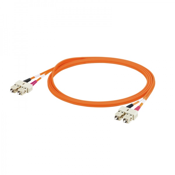 8876350100 WEIDMULLER Оптоволоконный кабель передачи данных (в сборе), ZIPCORD, SC-Duplex IP20, SC-Duplex IP20, ПВХ, 50 µm, 10 m
