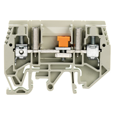 1019690000 WEIDMULLER Клемма для проведения проверок, Винтовое соединение, 6 mm², 630 V, 41 A, скользящий, Поперечное разделение: без, встроенное испытательное гнездо: Да,