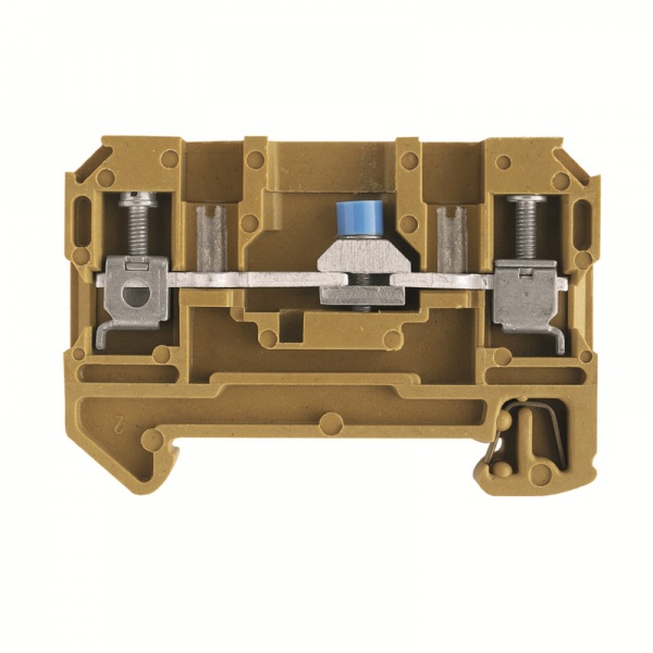 1289920000 WEIDMULLER Клемма для проведения проверок, Винтовое соединение, 4 mm², 400 V, 32 A, скользящий, Поперечное разделение: без, TS 35, Умеренно желтый