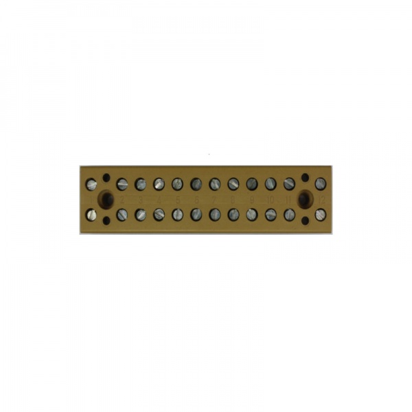 0625320000 WEIDMULLER Одно- и многоконтактная клеммная колодка, Винтовое соединение, 4 mm², 400 V, 32 A, Количество полюсов: 12, 22 mm, Умеренно желтый