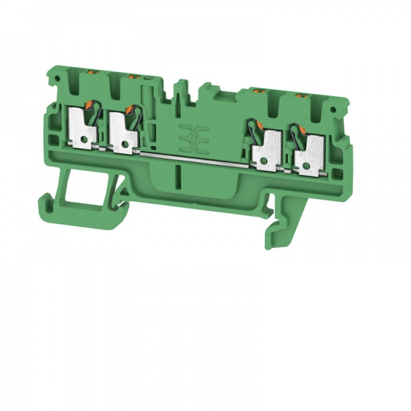 2534410000 WEIDMULLER Проходная клеммная колодка, PUSH IN, 1.5 mm², 500 V, 17.5 A, Количество соединений: 4