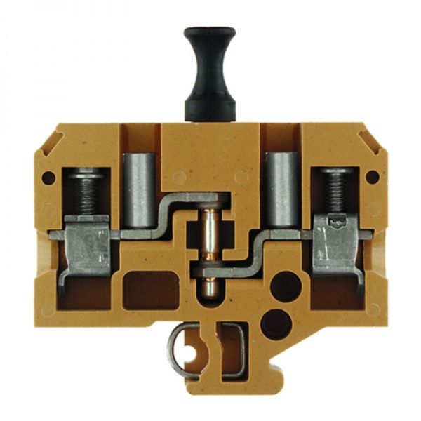 0324120000 WEIDMULLER Клемма для проведения проверок, Винтовое соединение, 10 mm², 500 V, 26 A, втычной, Поперечное разделение: без, встроенное испытательное гнездо: Да, TS