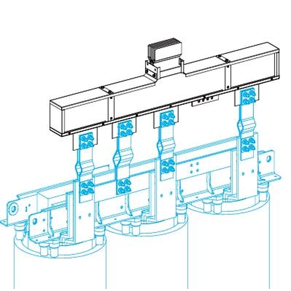 KTA1250EL44 Schneider Electric ВВОДНЫЙ БЛОК ДЛЯ СУХИХ ТРАНС. N4, 3L+N+PE, Al, 1250А