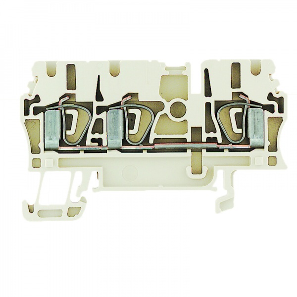 1683400000 WEIDMULLER Проходная клеммная колодка, Пружинное соединение, 2.5 mm², 800 V, 24 A, Количество соединений: 3