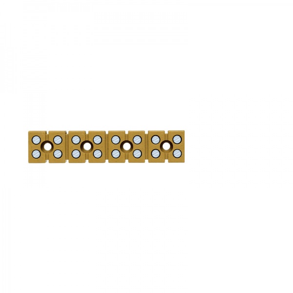 0274420000 WEIDMULLER Одно- и многоконтактная клеммная колодка, Винтовое соединение, 2.5 mm², 400 V, 24 A, Количество полюсов: 8, 72.75 mm, Умеренно желтый