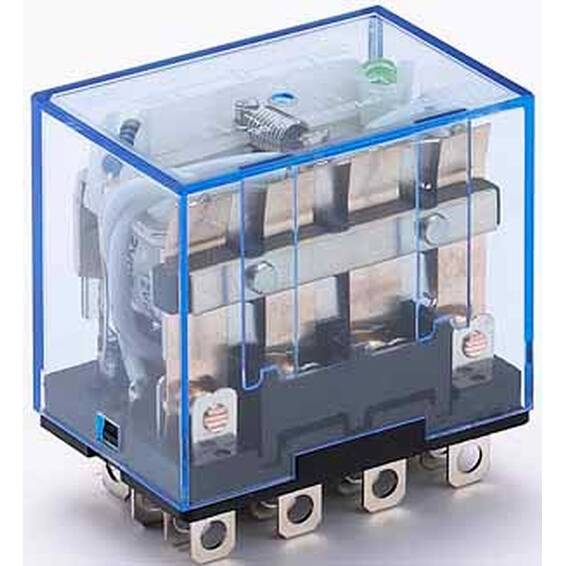 23214DEK DEKraft Промежуточное реле 4 конт. с инд. LED 10А 12В DC ПР-