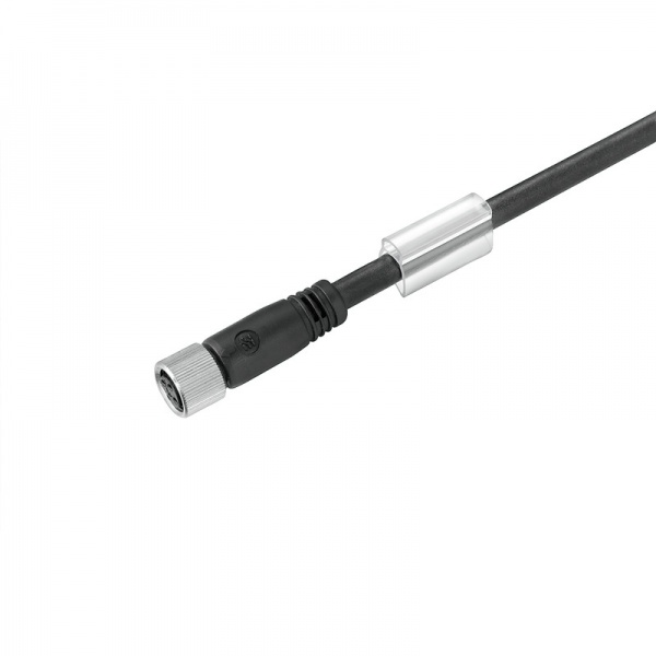 9457850400 WEIDMULLER Кабель датчика/исполнительного устройства (в сборе), Один конец без разъема, M8, Количество полюсов: 4, Длина кабеля: 4 m, Гнездо, прямое