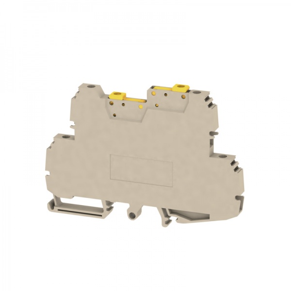 1298020000 WEIDMULLER Клемма для проведения проверок, Винтовое соединение, 2.5 mm², 400 V, 10 A, поворотный, Поперечное разделение: без, встроенное испытательное гнездо: Не