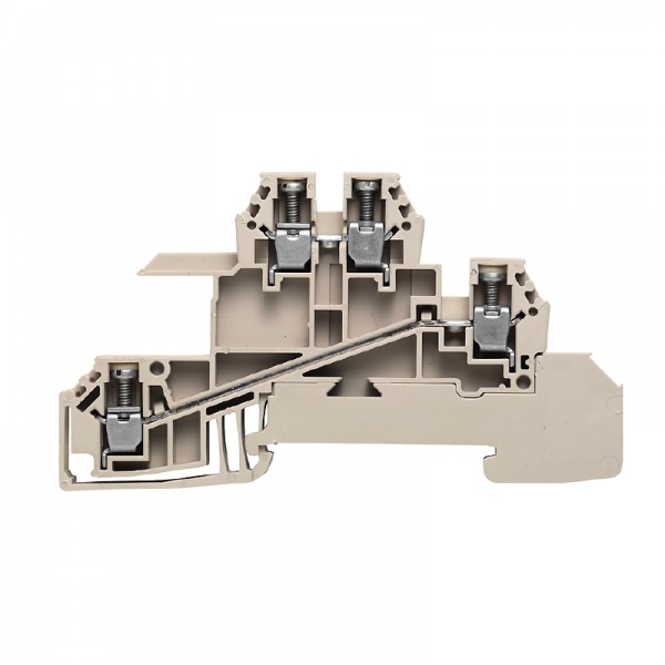 1031200000 WEIDMULLER Многоуровневая модульная клемма, Винтовое соединение, 2.5 mm², 400 V, 24 A, Количество уровней: 2, Темно-бежевый
