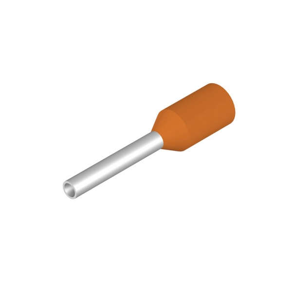 9026060000 WEIDMULLER Кабельный наконечник, изолированный, 0.5 mm², Длина зачистки изоляции: 10 mm, оранжевый