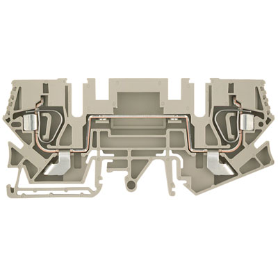 1771810000 WEIDMULLER Проходная клеммная колодка, Пружинное соединение, 6 mm², 800 V, 41 A, Количество соединений: 2