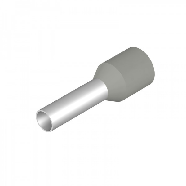 9004370000 WEIDMULLER Кабельный наконечник, изолированный, 2.5 mm², Длина зачистки изоляции: 11 mm, серый