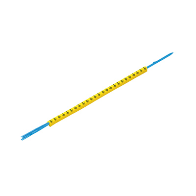 0572901506 WEIDMULLER Сердечник для монтажа маркировки, 2.5 - 5 mm, 4.2 mm, Напечатанные символы: Цифры, 1, желтый
