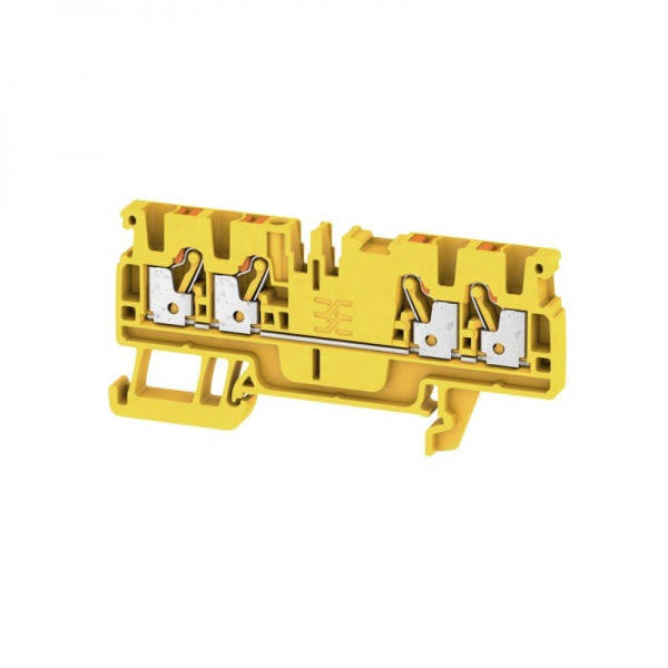 1521730000 WEIDMULLER Проходная клеммная колодка, PUSH IN, 2.5 mm², 800 V, 24 A, Количество соединений: 4