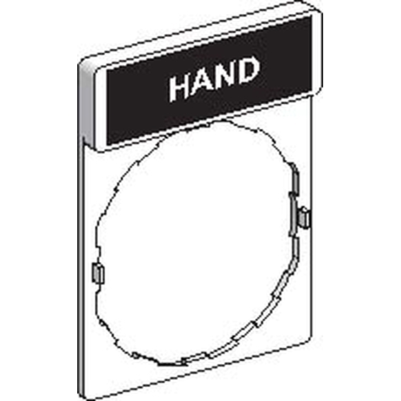 ZBY2316 Schneider Electric ЭТИКЕТКА. HAND