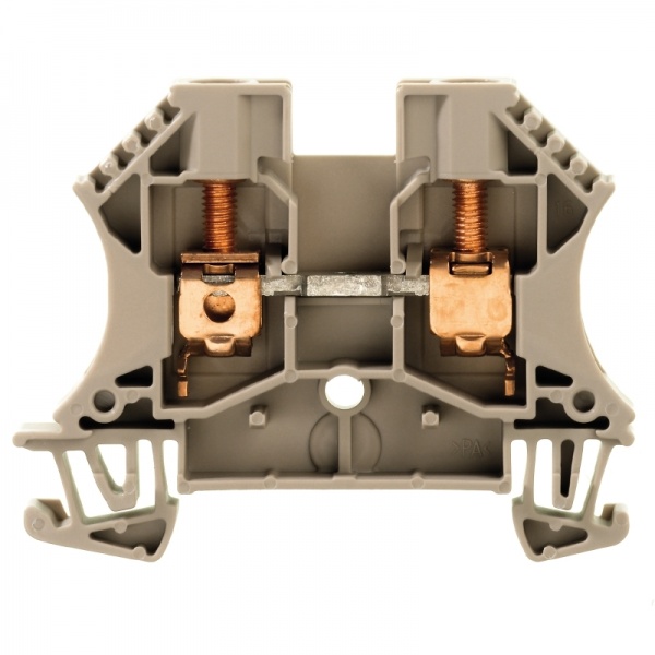 1025200000 WEIDMULLER Проходная клеммная колодка, Винтовое соединение, 6 mm², 800 V, 41 A, Количество соединений: 2