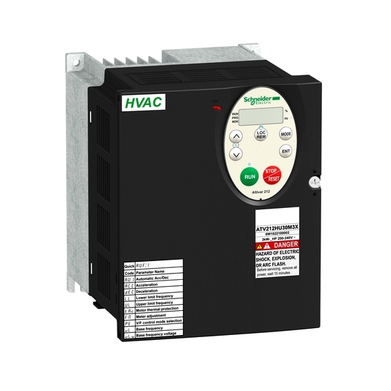 ATV212HU30M3X Schneider Electric ПРЕОБР ЧАСТОТЫ ATV212 3 КВТ 240В IP21