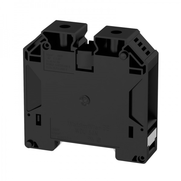 1298070000 WEIDMULLER Проходная клеммная колодка, Винтовое соединение, 50 mm², 1000 V, 150 A, Количество соединений: 2