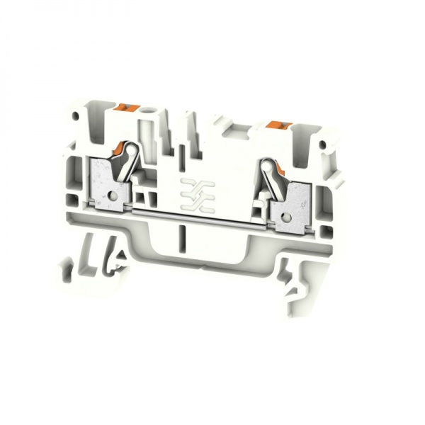 1521970000 WEIDMULLER Проходная клеммная колодка, PUSH IN, 2.5 mm², 800 V, 24 A, Количество соединений: 2