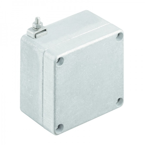9526840000 WEIDMULLER Взрывозащищенный металлический корпус, 70 x 70 x 45 mm, необработанный, Фланцевая пластина: Нет, Винты M4 Torx со шлицем, нержавеющая сталь