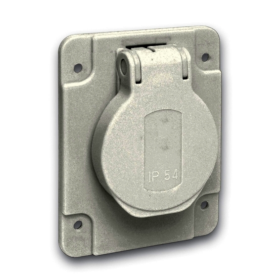 PKS62G Schneider Electric РОЗЕТКА СЕРАЯ 10/16A 65Х85ММ IP54 ВИНТЫ СБОКУ