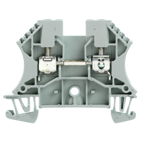 1037800000 WEIDMULLER Проходная клеммная колодка, Винтовое соединение, 4 mm², 800 V, 32 A, Количество соединений: 2