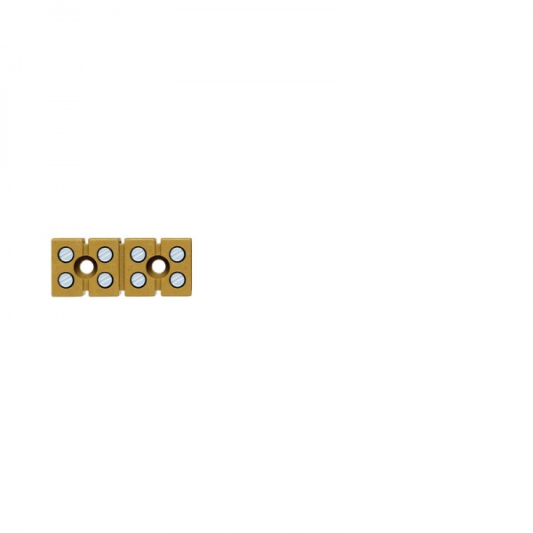 7906130000 WEIDMULLER Одно- и многоконтактная клеммная колодка, Винтовое соединение, 2.5 mm², 400 V, 24 A, Количество полюсов: 4, 35.75 mm, Умеренно желтый