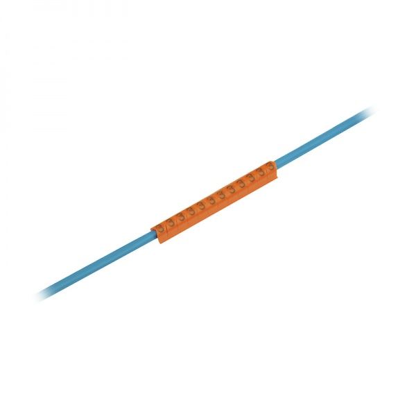 0252611512 WEIDMULLER Система кодирования кабелей, 2.5 - 5 mm, 4.2 mm, Напечатанные символы: Цифры, 3, ПВХ, мягкий, не содержит кадмия, оранжевый