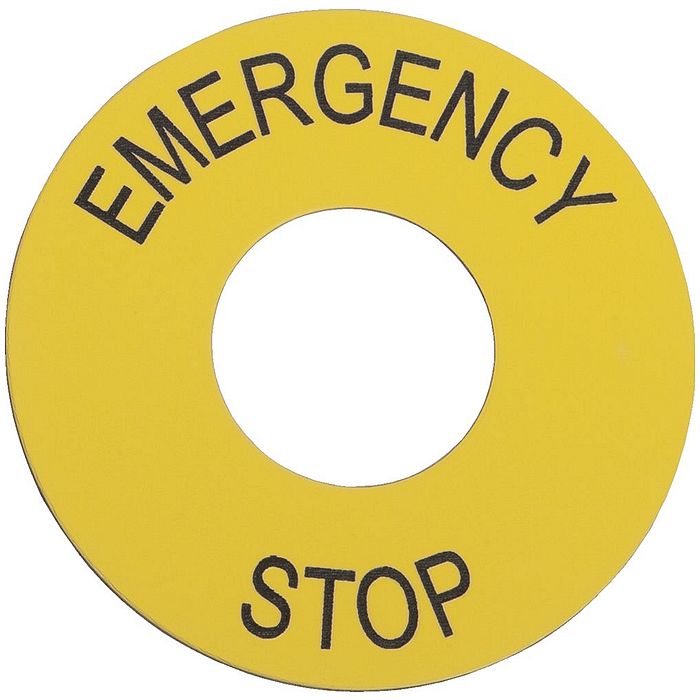 ZB2BY9330 Schneider Electric МАРКИРОВКА EMERGENCY STOP
