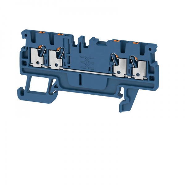 2534470000 WEIDMULLER Проходная клеммная колодка, PUSH IN, 1.5 mm², 500 V, 17.5 A, Количество соединений: 4