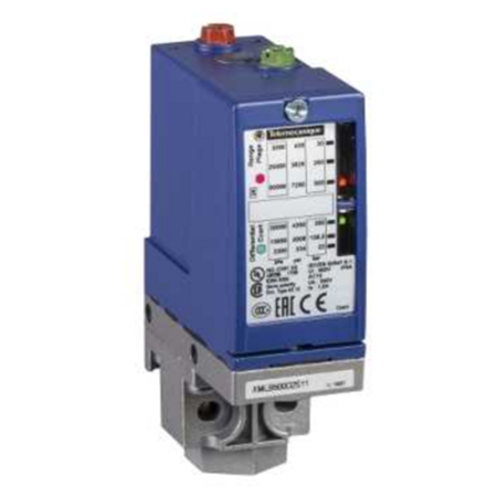XMLB500D2S12 Schneider Electric ЭЛЕКТРОМЕХАНИЧ. ДАТЧИК ДАВЛЕНИЯ, 500БАР, 1 С/О, 2 РЕГУЛИР. ПОРОГА