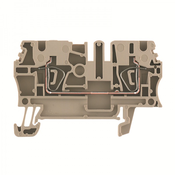 1626950000 WEIDMULLER Проходная клеммная колодка, Пружинное соединение, 2.5 mm², 800 V, 24 A, Количество соединений: 2