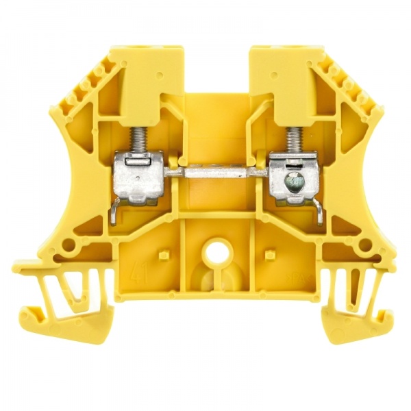 1020120000 WEIDMULLER Проходная клеммная колодка, Винтовое соединение, 4 mm², 800 V, 32 A, Количество соединений: 2