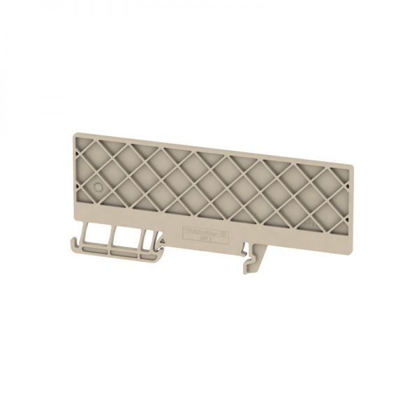 2489100000 WEIDMULLER Разделительная перегородка (клемма), 104.2 mm x 45.15 mm, Темно-бежевый