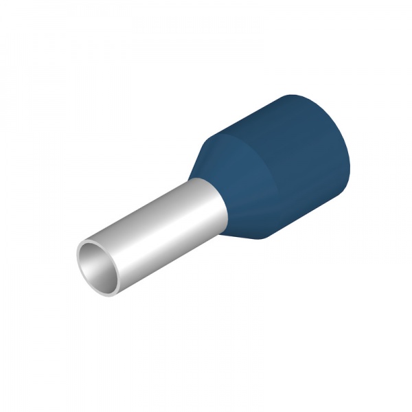 9028490000 WEIDMULLER Кабельный наконечник, изолированный, 2.5 mm², Длина зачистки изоляции: 8 mm, синий