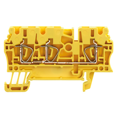 1683350000 WEIDMULLER Проходная клеммная колодка, Пружинное соединение, 2.5 mm², 800 V, 24 A, Количество соединений: 3