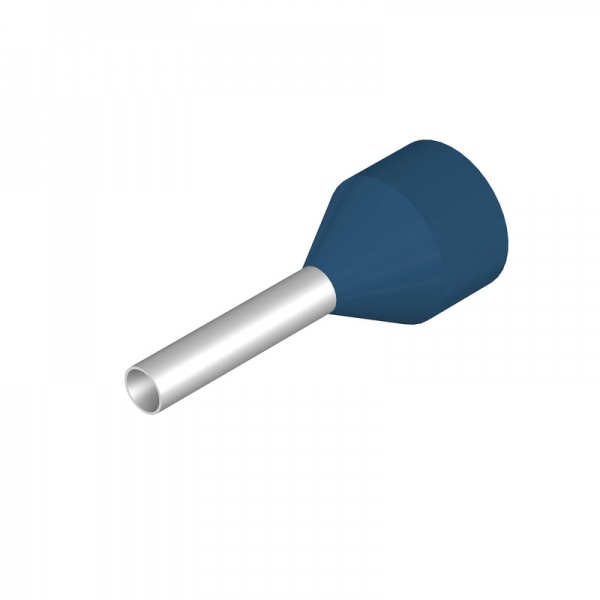9006710000 WEIDMULLER Кабельный наконечник, изолированный, 2.5 mm², Длина зачистки изоляции: 17 mm, синий