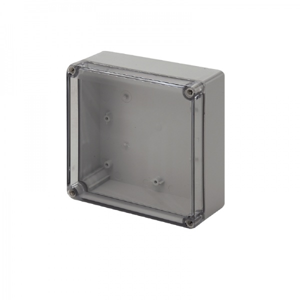 9535380000 WEIDMULLER Пластиковый корпус, MPC (корпус из поликарбоната, пустой), 175 x 175 x 75 mm, Поликарбонат, Светло-серый, прозрачный