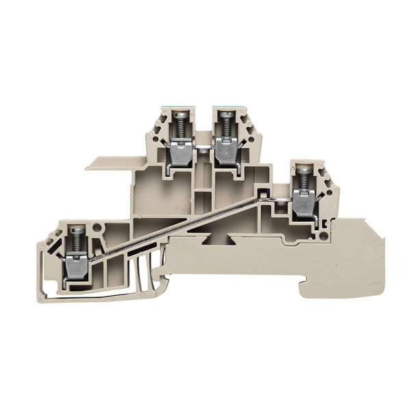 1030800000 WEIDMULLER Многоуровневая модульная клемма, Винтовое соединение, 2.5 mm², 400 V, 24 A, Количество уровней: 2, Темно-бежевый