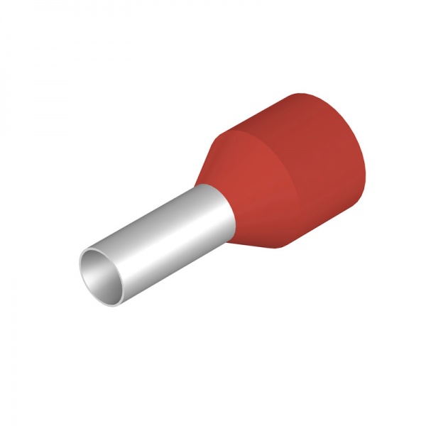 9006830000 WEIDMULLER Кабельный наконечник, изолированный, 10 mm², Длина зачистки изоляции: 17 mm, красный