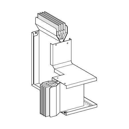 KTA1000CP43 Schneider Electric Z-ОБРАЗНАЯ СЕКЦИЯ УГЛОВАЯ НА РЕБРО И ПЛАШМЯ N3, 3L+N+PE, Al, 1000А