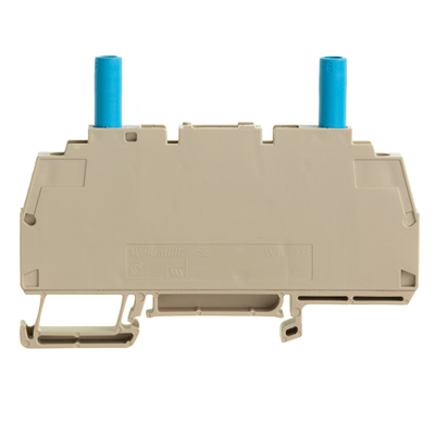 1062120000 WEIDMULLER Клемма для проведения проверок, Винтовое соединение, 6 mm², 500 V, 41 A, скользящий, Поперечное разделение: без, встроенное испытательное гнездо: Да,