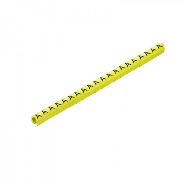 0648001649 WEIDMULLER Система кодирования кабелей, 2 - 3 mm, 4 mm, Напечатанные символы: Буквы, прописные, G, ПВХ, мягкий, не содержит кадмия, желтый