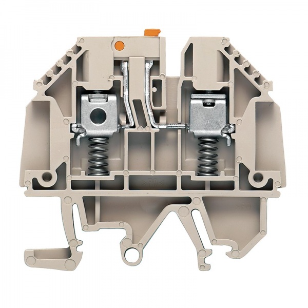 7910360000 WEIDMULLER Клемма для проведения проверок, Винтовое соединение, 4 mm², 630 V, 32 A, без, Поперечное разделение: без, встроенное испытательное гнездо: Нет, TS 32,