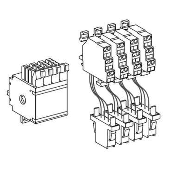 47887 Schneider Electric Блок-контакт 4АС (блок 4 контакта) SchE 47887